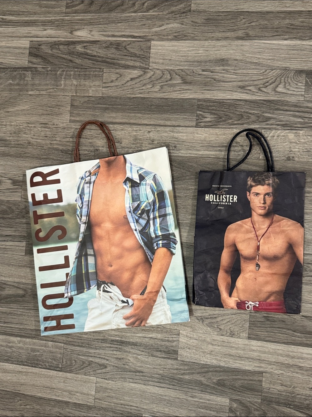 Vintage 2012-2013 Hollister shopping bags